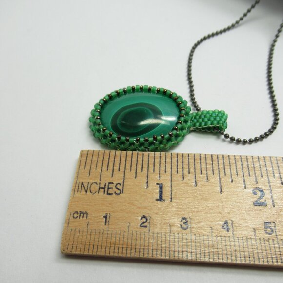 Malachite Cabochon pendant - Picture 11 of 12